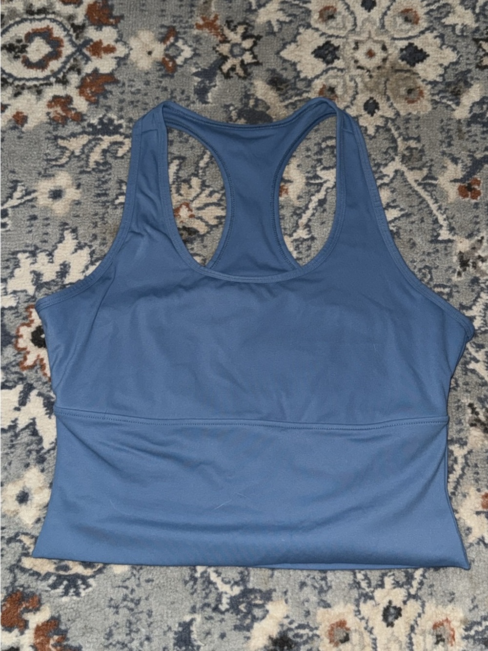 Women's Racerback Crop Bralette - Blue